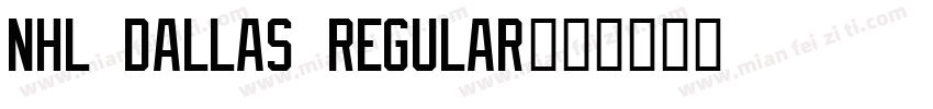 NHL Dallas Regular字体转换